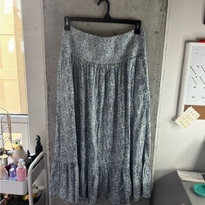 Universal Thread Blue Floral Maxi Skirt